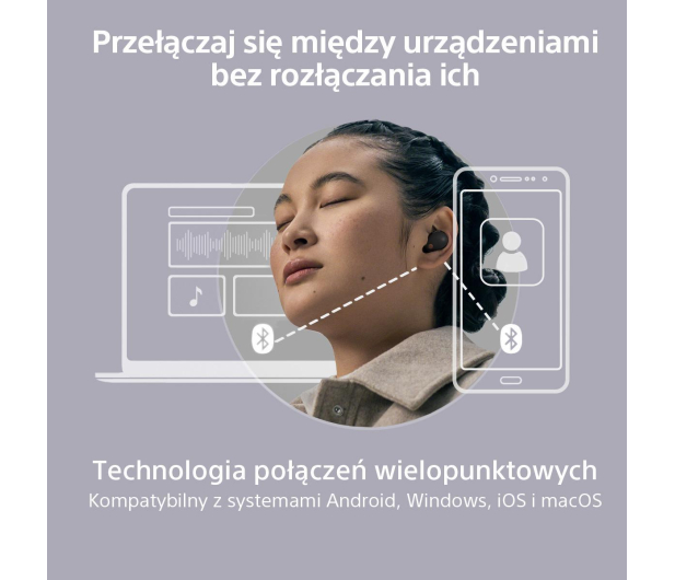 Sony WF-1000XM5 Czarne - 1162207 - zdjęcie 6